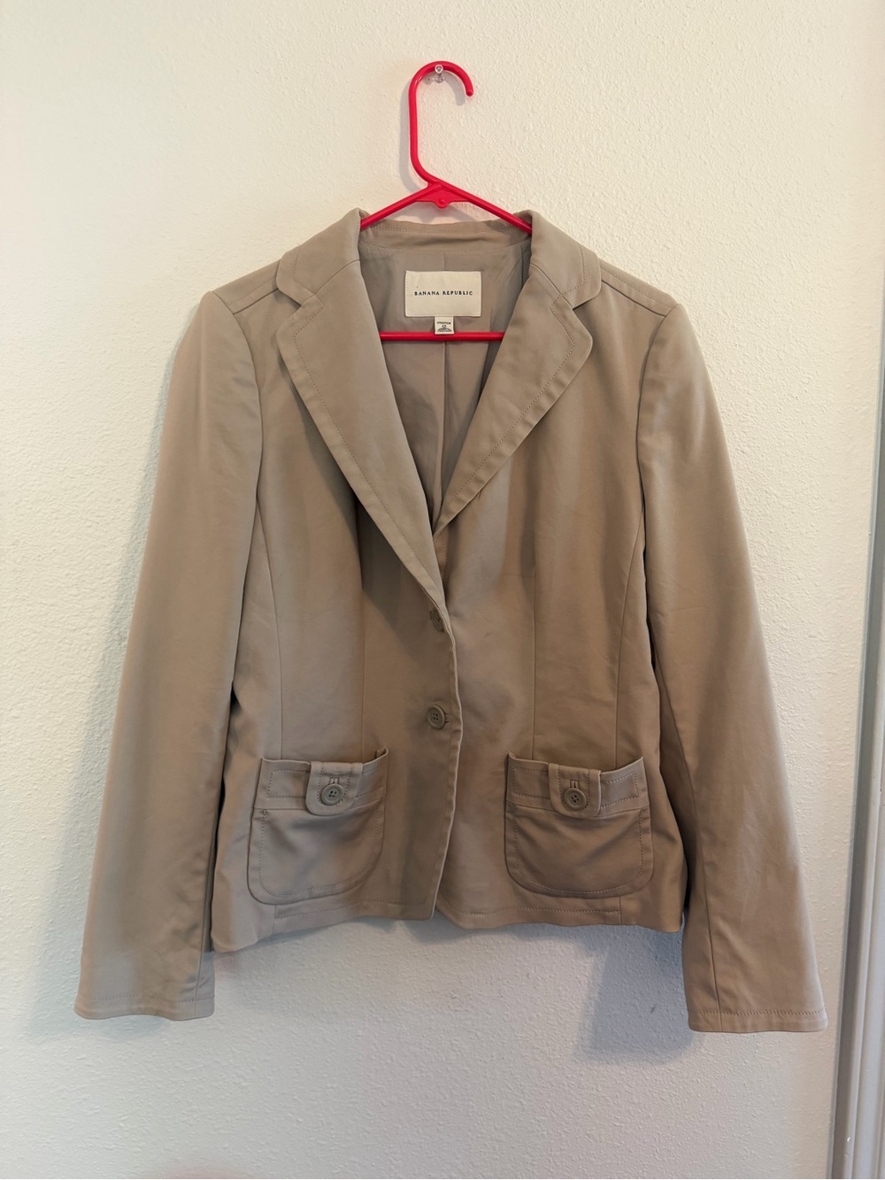Banana Republic Women's Beige Khaki   Blazer Jacket Size 12